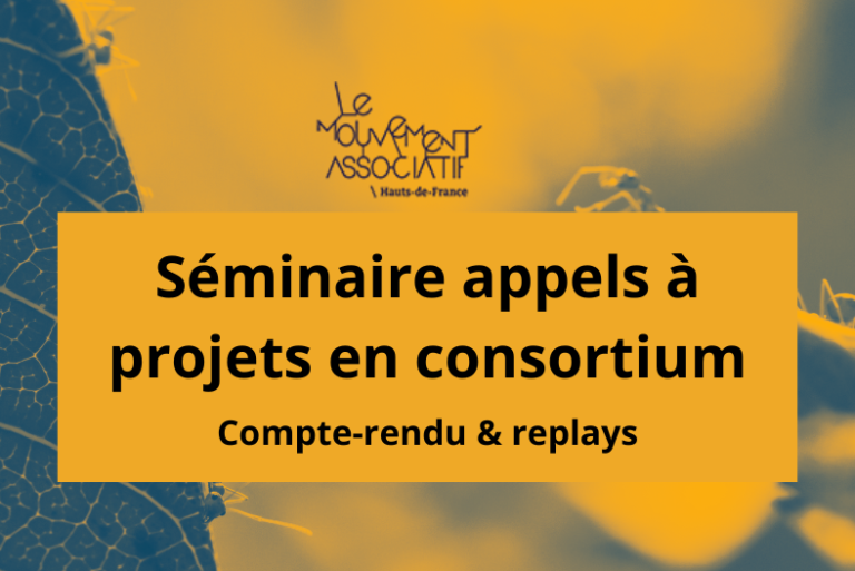 Séminaire appels à projets en consortium – Vidéos et compte-rendu