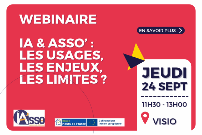 Webinaire - IA & asso’ : les usages, les enjeux, les limites ?